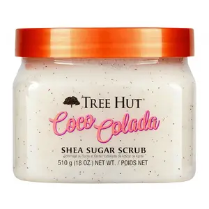 Shea Sugar Scrub Coco Colada, 18 oz, Ultra Hydrating and Exfoliating Scrub for Nourishing Essential Body Care
