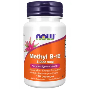 Methyl B-12 5000mcg 120 Lozenges by Now Foods