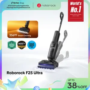 Roborock F25 series Ultra Steam Wet Dry Vacuum Cleaner, 356°F Steam Mop & 187°F Hot Water Cordless Vacuum Mop All in One, Floor Washer with Blue Light, 194°F Self-Cleaning, 180° Lay-Flat, AI Assitant Wheels #TikTokShopSpringGlowUp #NewDropsForYou