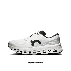 High-Energy Feedback Training Shoes, White and Black Colorway, Dual-Density Foam Midsole