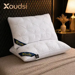 [Livestream Exclusive] 100% White Goose Down Hotel Series Deep Sleep Pillow (Neck Support; Maintains Loft Over Time; Hypoallergenic Materials; Suitable for All Sleeping Positions—Side, Back, Stomach, etc.; Dual-Purpose: Indoor & Outdoor Use)