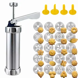 25 Pcs Cookie Press, Biscuit Maker, Cake Making & Decorating Kit