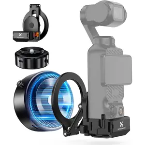 K&F CONCEPT Camera Suction Cup Kit for DJI Osmo Pocket 3, 2-in-1 Magnetic Hold-Vacuum Mount with Electric Operation, Camera Accessories for Versatile Surfaces