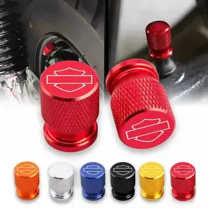 4PCS Alloy Car Wheel Tire Valve Cap Stem Dust Cover Motorcycle Car Parts For Harley Davidson Softail Sportster VRSC Touring X48 883 Street