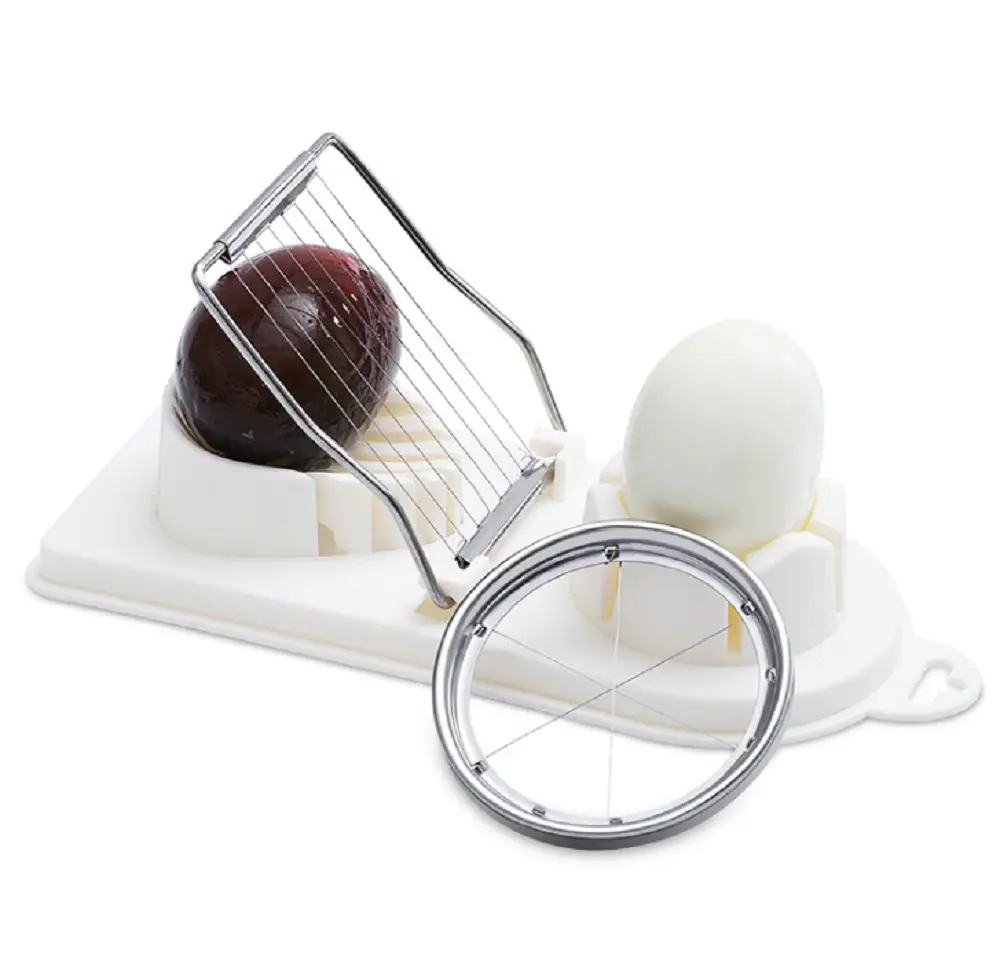 TIKA 2-in-1 Stainless Steel Egg Slicer and Kitchen Chopper for Boiled Eggs, Mushrooms and Tomatoes
