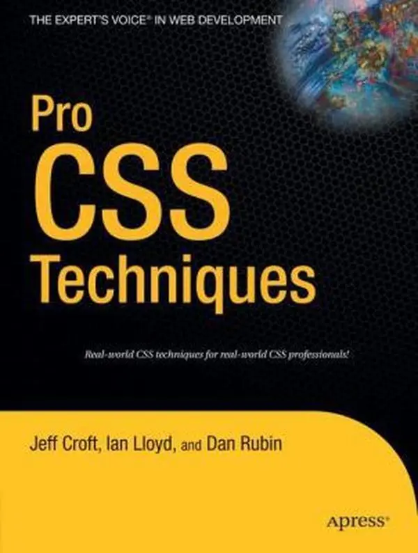 Used Pro CSS Techniques Tutorial Book by Dan Rubin (Paperback)