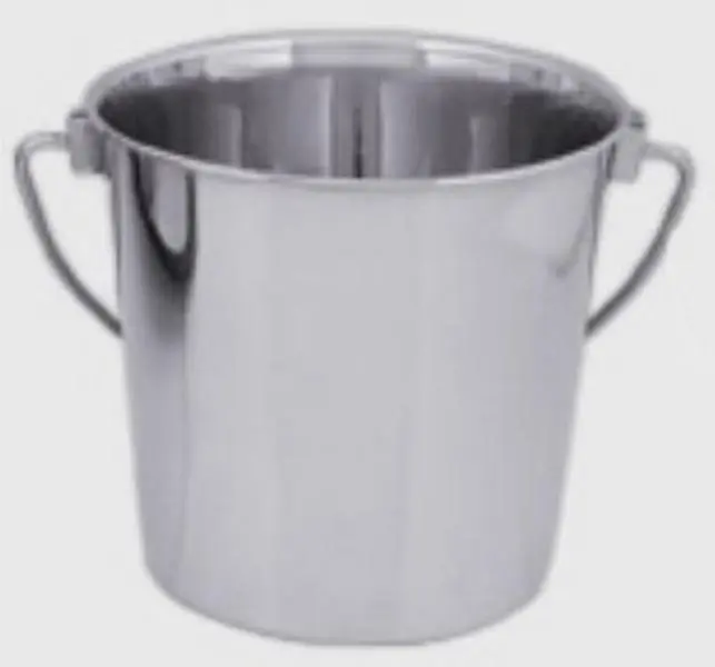 212 MAIN Stainless Steel Round Laundry Detergent Bucket - 1 Qt Easy-Clean Cleaning Bucket, Home Care Supply (Model SS0140), Cleaning Buckets