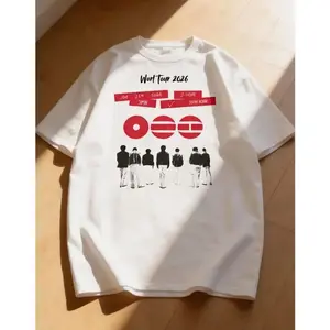 BT21 World Tour 2026 T-Shirt, Minimalist K-Pop Army Concert Tee , Valentine Gift, Fan Gift Tee, Concert Outfit PK4