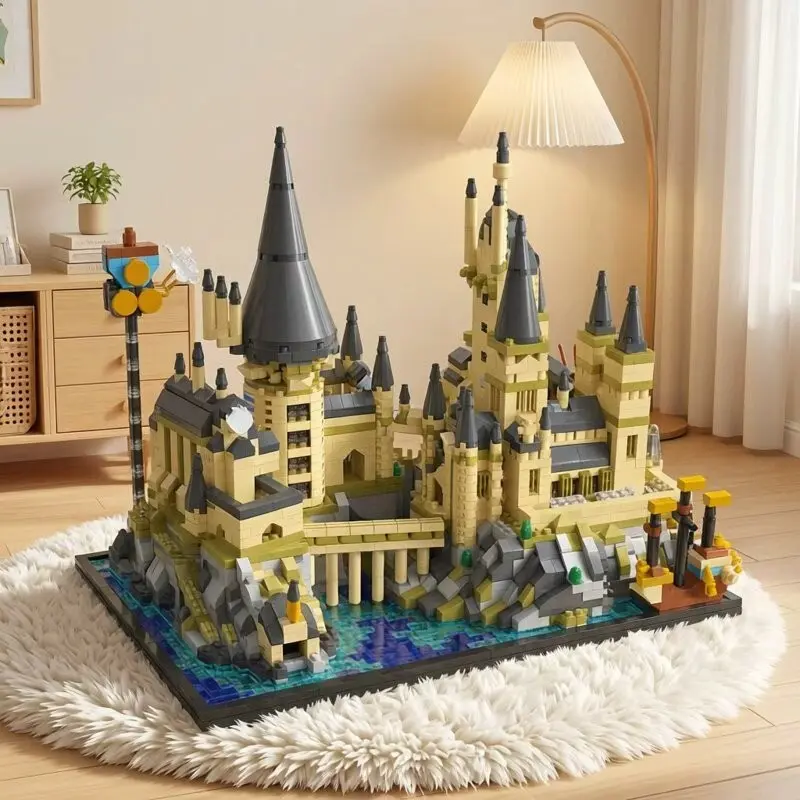 2743pcs 3D Magic Castle Building Kit, Building Blocks Set, Building Block Sets, Building Block Assembly, Diy Building Model, Abs Material, Gift for Collectors, Desktop Decoration, Stress Relief Toy, Ideal for Holidays
