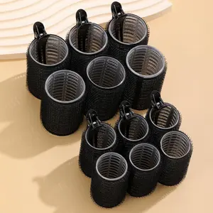 No Heat Hair Curler Set, 12 Pieces Mixed Size Hair Rollers & 6 Pieces Hair Clips, Suitable for Long Medium Short Hair, Hair Curling Tool, Heatless Curling Set