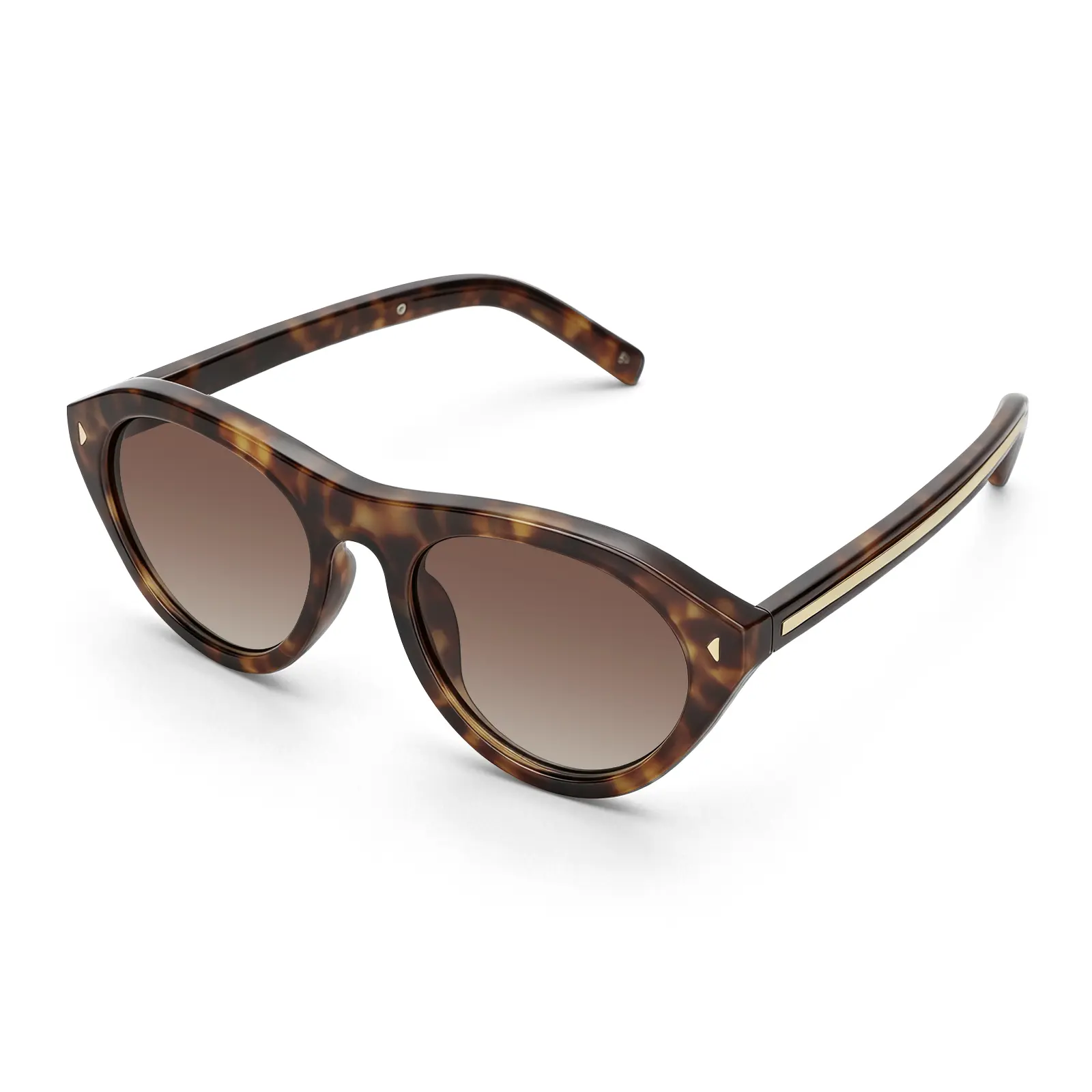 Retro Oval Sunglasses for Women, Y2K Vintage Cat Eye Narrow Frame Shades, SohoChic Fashion Sunnies, Black Brown Caramel UV400 Eyewear