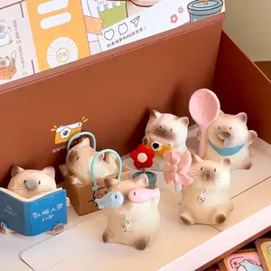 Authentic Cat Pal Daily Blind Box Figurine, Car Companion Gift, Birthday Present for Couples & Best Friends, Girls' Toy