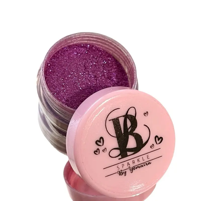 Yomaira Sparkle Purple Loose Pigments for Eyeshadow Makeup - Natural Subtle Look, Easy Blend, All-Day Wear, Versatile Cosmetic