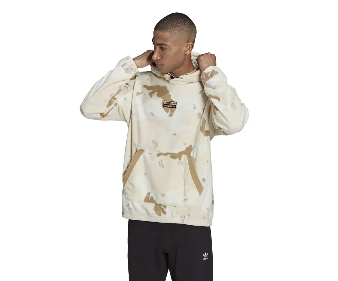 Adidas R.Y.V. Camo Fleece Mens Active Hoodies