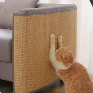 Bamboo Vertical Cat Scratching Post, Natural Sisal Scratcher & Eco-friendly Furniture Protector for Long-lasting Claw Care, Pet Furniture for Indoor