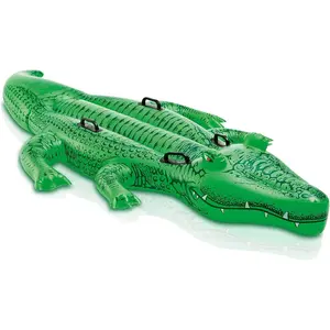 Giant Gator Inflatable Pool Float: Animal Pool Toy for Kids – 2 Heavy-Duty Handles – 176lb Weight Capacity – 80" x 45" – for Ages 3+