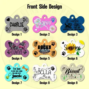 Personalized Bone Pet Tags