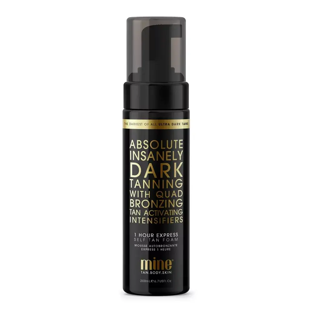 MineTan Absolute Self Tan Foam - 200 ml, Cruelty Free Sunless Tanning Mousse for Adults, All Skin Types, Fresh Scent, Whole Body Application for Bronzy Body Glow