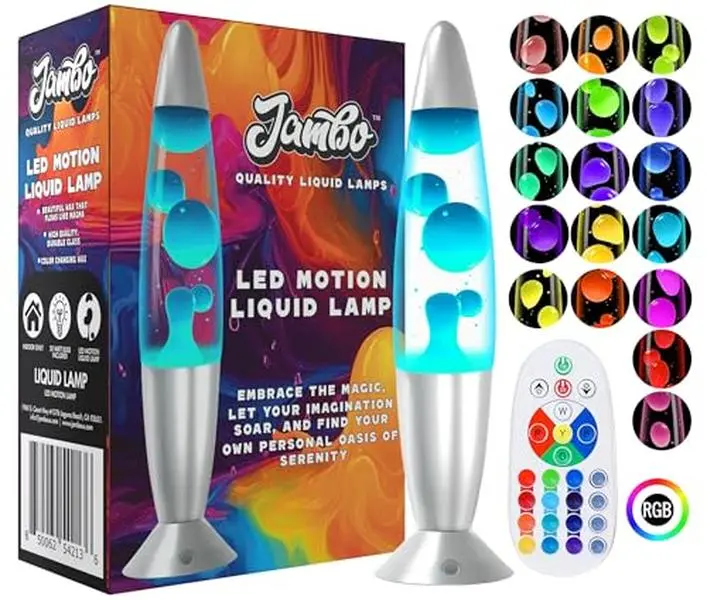 JAMBO 16" 17-Color LED Motion Lamp | Remote Mood & Night Light Décor