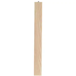 Waddell 2678 1.63 x 1.63 in. Ash Parsons Table Leg - Sanded Finish