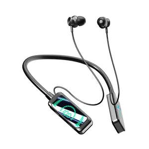 Wireless Bluetooth Neckband Earphones Long Battery Life In-Ear & Secure Earhook Design for All-Day Use