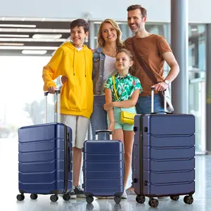 Travel Luggage, 20"/24"/28" Hardshell ABS Suitcase with Double Spinner Wheels, Lightweight Expandable Rolling Luggage with TSA Lock, Hardshell Abs Luggage