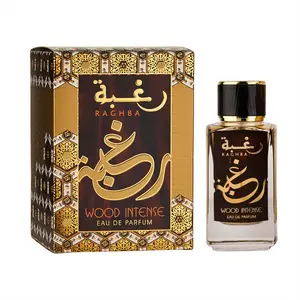 Lattafa Raghba Wood Intense for Unisex Eau de Parfum Spray, 3.4 Ounce