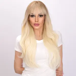 【Amaya】 Micro Curly Wig - Blonde and Ombre Gradient - 26 Inch | SM018 | Popinrow