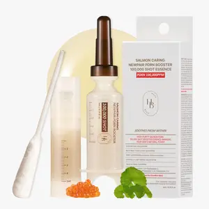 [HEVEBLUE] Salmon Caring Centella New Pair PDRN Booster 100,000 Shot Essence (1ea) - Rejuvenate, Refine Skin Texture