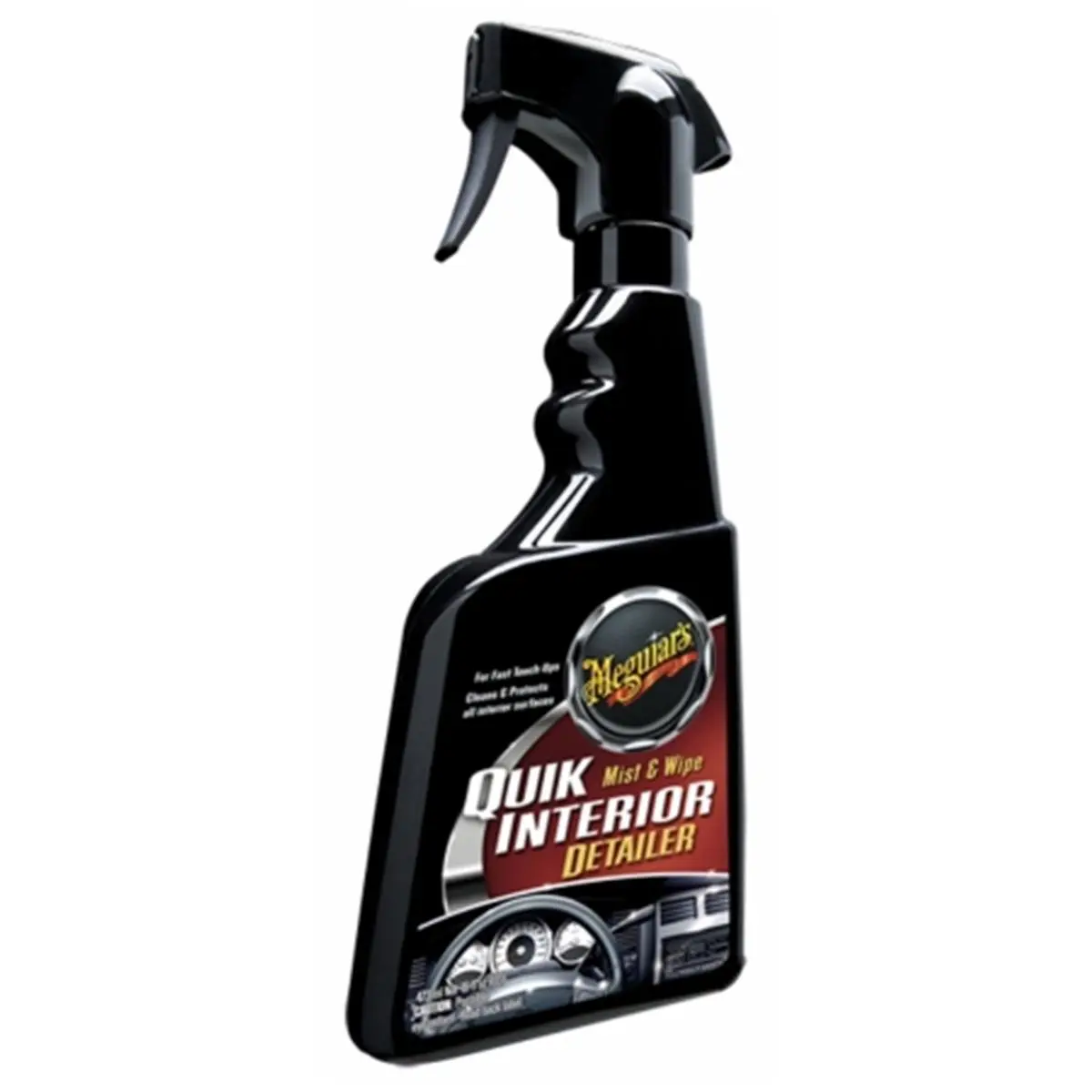 212 MAIN Meguiars Quik Interior Detailer - 16 oz, Vinyl/Plastic/Leather Cleaner, High Lubricity Formula, Dust Removal, Leaves Surfaces Looking Natural