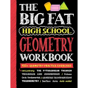 Big  High School Geometry Workbook: 400+ Geometry Practice Exercises (Big  Notebooks) - Paperback