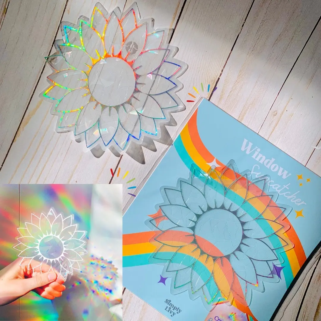 Sunflower Suncatcher Window Cling Sunflower Suncatcher Window Cling
