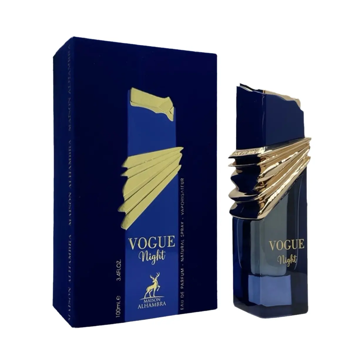 Maison Alhambra Vogue Night for Unisex Eau de Parfum Spray, 3.4 Ounce