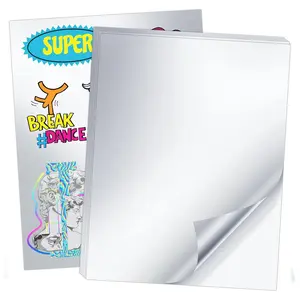 Koala Matte Silver Vinyl Sticker Paper 8.5x11 20 Sheets for Inkjet Printers Waterproof Durable DIY Craft Kit, DIY Craft Paper