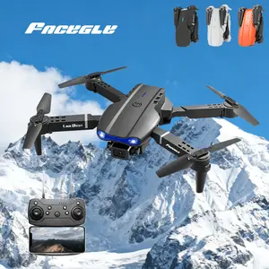 Newly upgraded E99 drone, dual cameras, optical flow positioning, intelligent hovering, free movement, strong wind resistance, long-distance remote control connection, foldable body design, professional aerial photography remote control drone