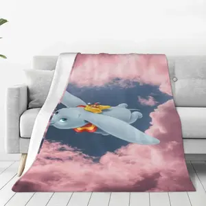 Dumbo Throw Blanket Soft Plush Travel Blanket For Bedroom Living Room Couch Office All Season Gift For Women Men Girls BoysThanksgiving, the beginning of the school season, graduation ceremony, holiday gifts for friends and family
