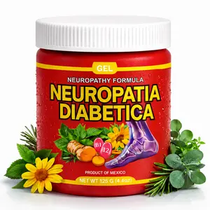 Neurotapia Diabetica y Arnica + curcuma + vitamin b12 + sabilla  Flores Gel Pomada 4.23 oz, Natural Arnica Neurotherapy Gel for Muscles & Joints, Fast-Absorbing Botanical Massage Gel for Post-Workout & Daily Use, Vegan, helps with Ciatica