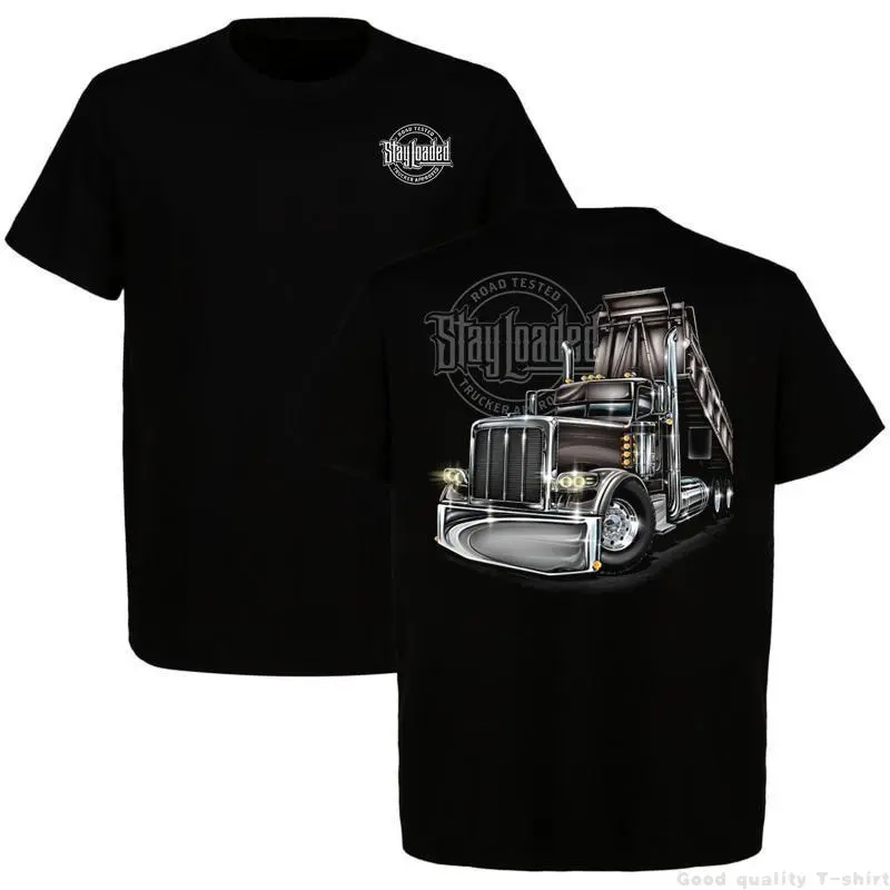 100% Cotton Stay Loaded Slammin Gates Shirt, Dump Truck Shirt, Retro Semi Truck Tee, Big Rig Trucker Tee, Heavy aul Truck Apparel Car Enthusiast, Trucking Culture Wear, Bold Trucker Streetwear For Men, Top Menswear