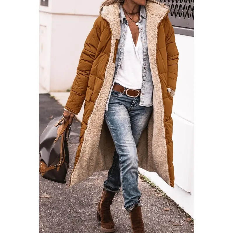 Women's 2025 Winter Fashion Clothes Shearling Fleece Long Coats Jackets Keep Up with The Latest Trends in Design Comfort Fit Casual Attire Winter Clothing for Women