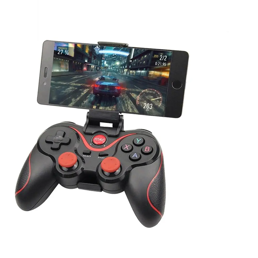 Universal Rechargeable Wireless Bluetooth Game Controller, Console & Smartphone Accessory with Receiver, Charging Cable, and Phone Clip, Accessories