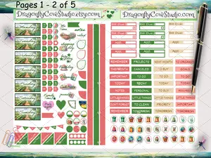 Big Happy Planner Stickers – Lazy Days & Watermelon Ways Theme (Weekly Layout)