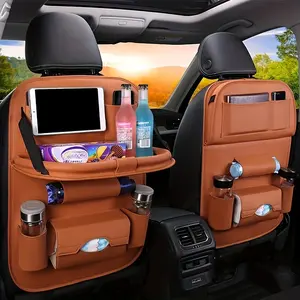 1 Piece All-in-One Universal Car Rear Seat Pouch, Leather Backseat Organizer, Enhance Storage Space, Maximize Space and Use Our Easy to Install, Durable Bag to Keep Car Interior Clean