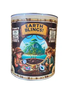 Earth Blings 1 Gallon Crystal Treasure Dig Kit With Geodes, Gemstones, Fossils, Bracelets, Crystals, Carvings, Palo Santo, Sifter, Brush & Magnifying Glass