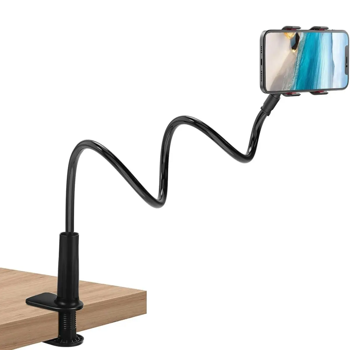Gooseneck Clip Adjustable Phone Holder, Bed Phone Stand, Desktop Phone Stand, Lazy Long-arm Clip Stand for Bed Headboard, Flexible Stand, Selfie Stand, Portable Phone Holder, Cell Phone Clip, Cell Phone Holders