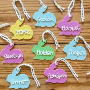Easter Basket Tag - Custom - Bunny Easter Basket Tag