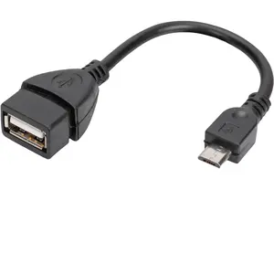 SANOXY Micro USB to Micro USB Female Cable USB-OTG Straight 5.5" Cable with 5-Pin Male to USB 2.0 A Female Connector for Fast Data Transfer and Plug-and-Play Functionality