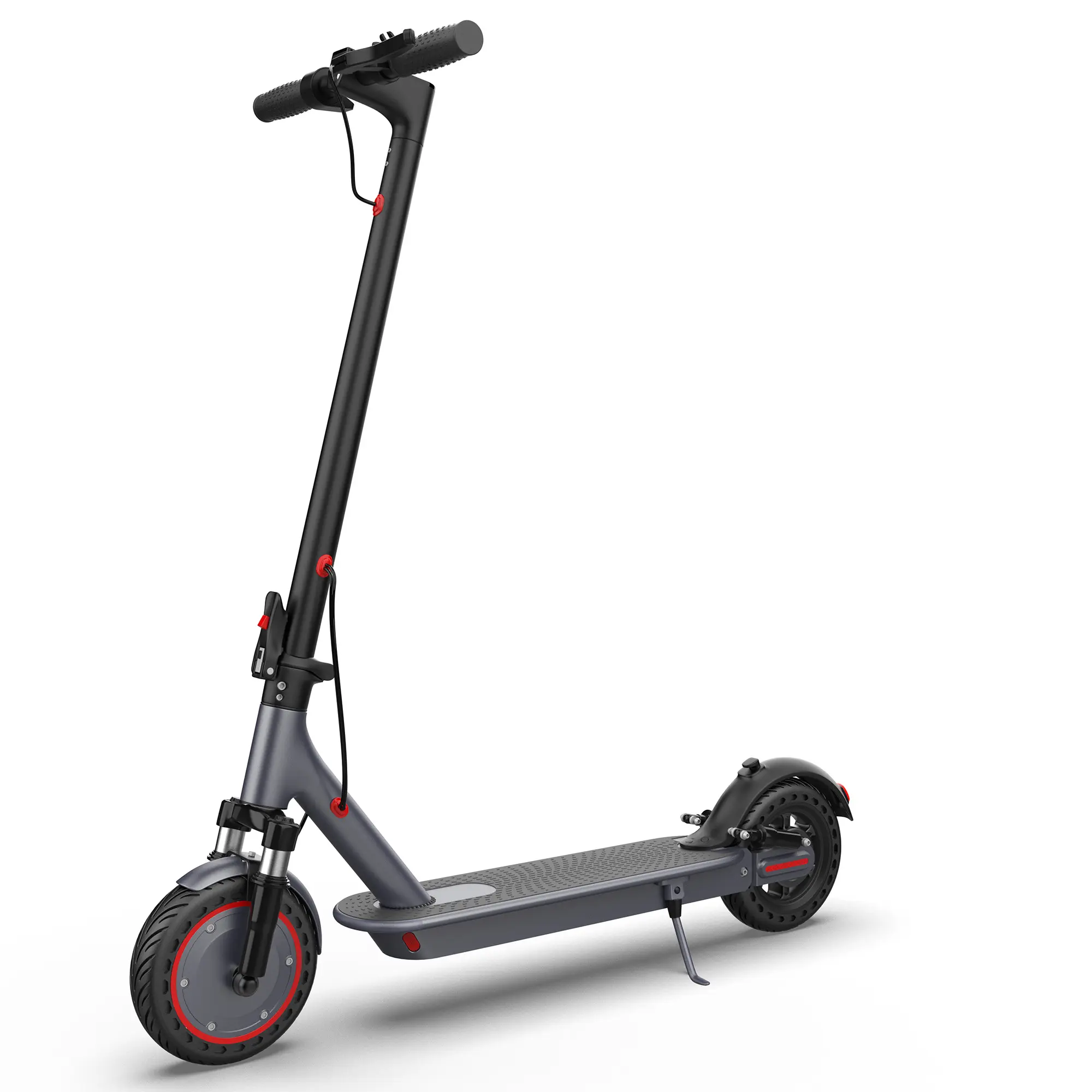 Adult Long-Range Commuter Electric Scooter - 500W Powerful Motor, 22MPH Max Speed, 28 mi Range, 10" Solid Tires, Dual Suspension, Smart App Control, Fast Commuting E-Scooter