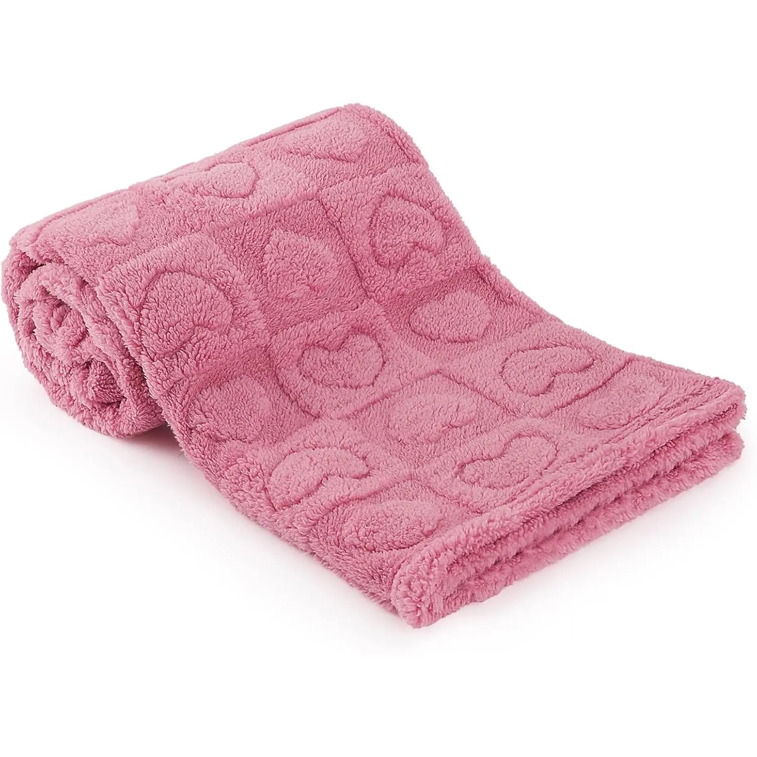 Plush Soft with Heart Checkered  Blanket,Fleece   Blankets for Girls Boys,Warm Lightweight Breathable  Receiving Blankets for   30"x39" (deep , Heart)