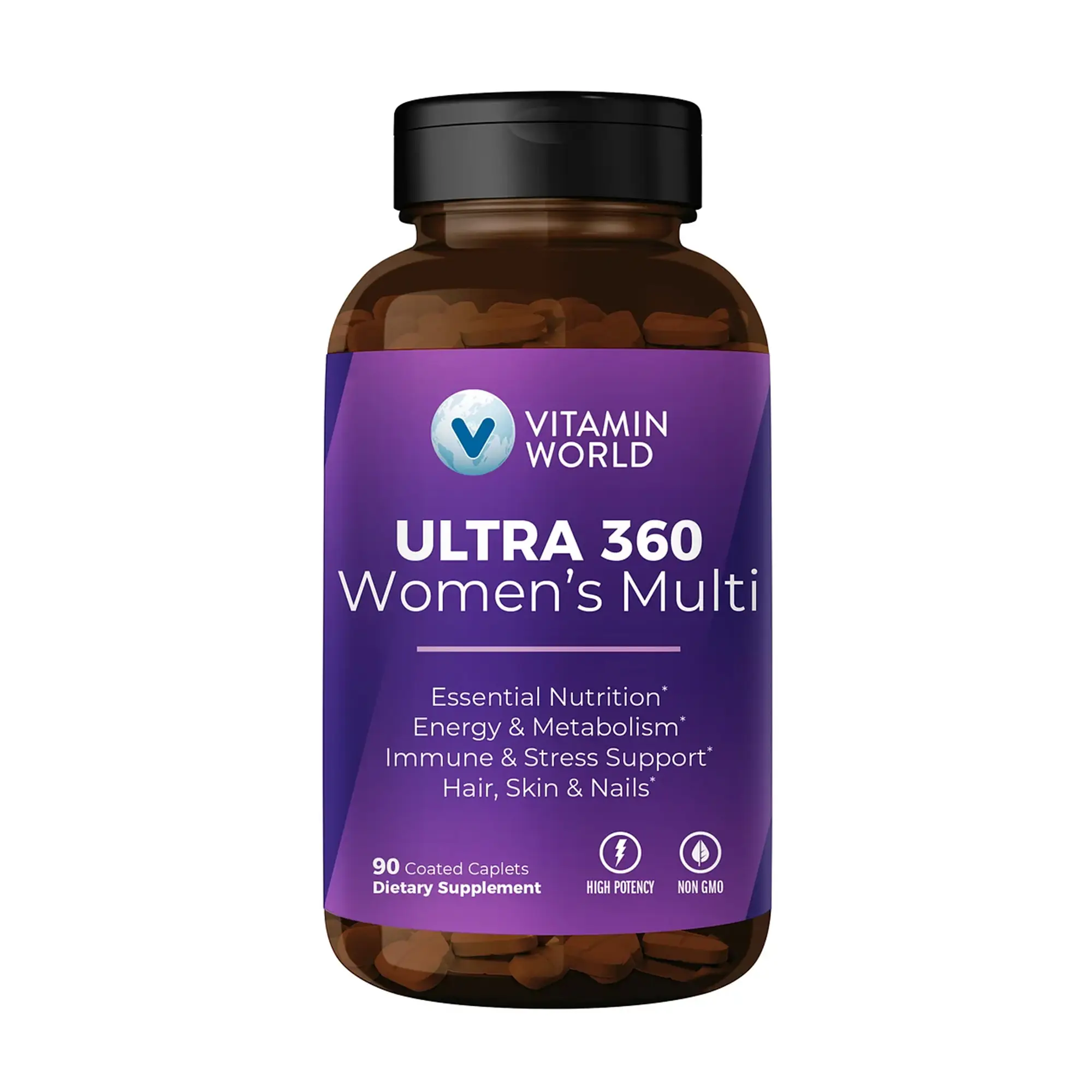 Vitamin World ULTRA 360 Women's Multivitamin - Non-GMO, Gluten Free, 0 Preservatives - Healthcare, Ashwagandha, Collagen Dietary Edible Supplement , S