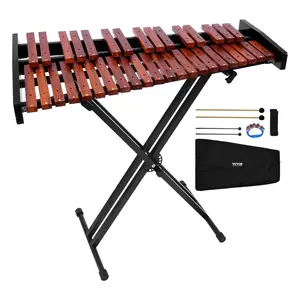 fathersdaygift  VEVOR Glockenspiel Xylophone, 37 Notes, Wooden Professional Xylophone Percussion Instrument, with Height Adjustable Stand, 4 Mallets, Carrying Bag, Beginner Musical Instrument Kit for Adults and Kids
